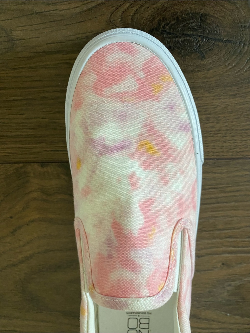NWOT No Boundaries Slip-On Sneakers - Pink Tie-Dye - Picture 5 of 11